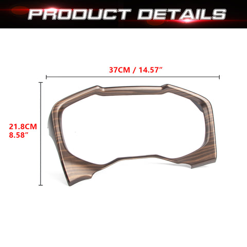Wood Grain Dashboard Instrument Frame Cover Trim For Toyota RAV4 2019-2024