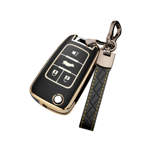 2X Flip Full Cover Remote Key Fob Cover For Chevrolet Camaro Cruze Equinox