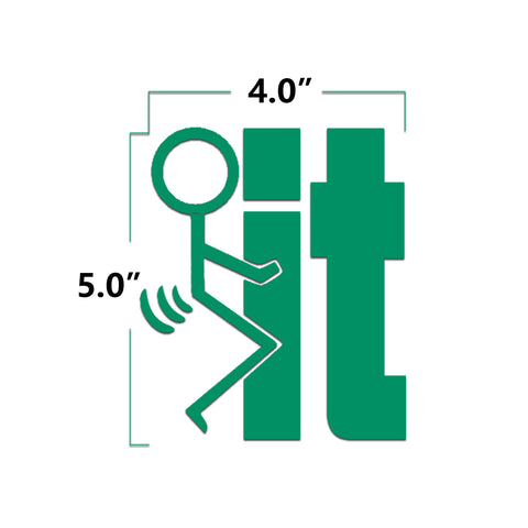 Xotic Tech F*ck-It Funny JDM Sticker Decal Vinyl Graphic for Cars Bumper Window Trucks Vans Walls Laptop 4" x 5"