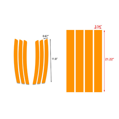 Racing Style Side Vent Fender Stripes Decal Cover For Chevrolet Camaro 2010-15