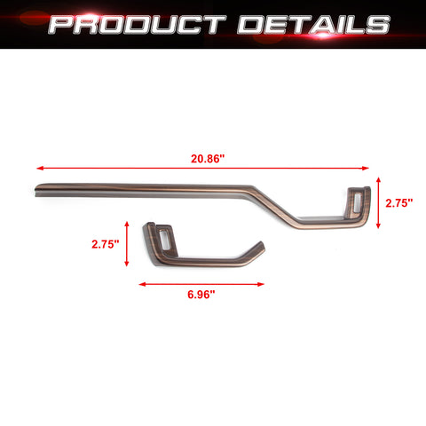 Wood Grain Dashboard Side Air Vent Cover Trims For Toyota RAV4 2019-2024