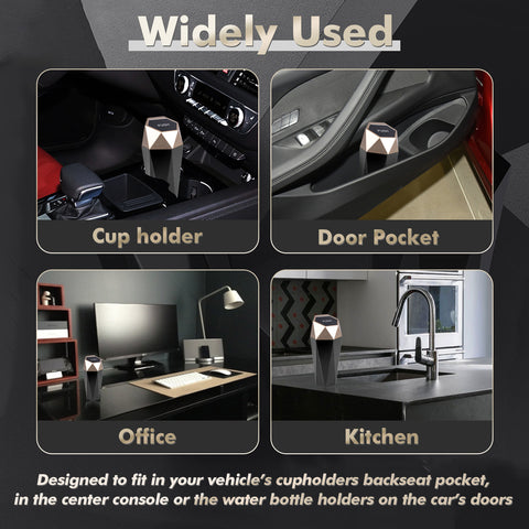 Leak-proof Car Trash Can w/Lid Pop up Waste Litter Storage Holder Bin Combo Kit