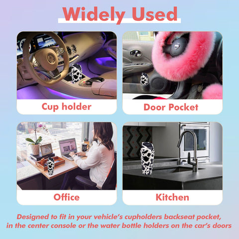 Leak-proof Car Trash Can w/Lid Pop up Waste Litter Storage Holder Bin Combo Kit