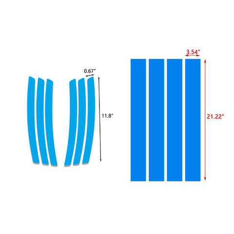 Racing Style Side Vent Fender Stripes Decal Cover For Chevrolet Camaro 2010-15