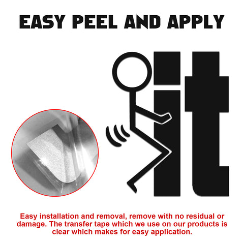 Xotic Tech F*ck-It Funny JDM Sticker Decal Vinyl Graphic for Cars Bumper Window Trucks Vans Walls Laptop 4" x 5"