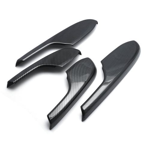 Carbon Fiber Style Door Armrest Window Switch Panel Cover For Honda Civic 16-21