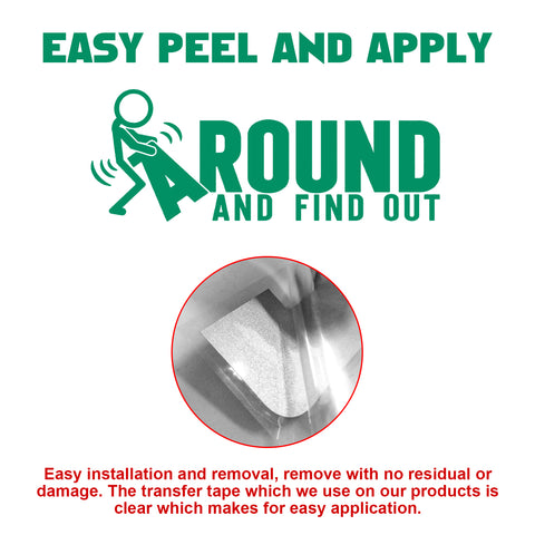 Xotic Tech FAFO Funny JDM F*ck Around and Find Out Sticker Decal Vinyl Graphic for Cars Bumper Window Trucks Vans Walls Laptop 3" x 7"