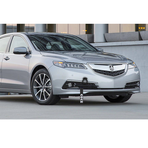 Sports Blue Racing Tow Strap Trailer Belt Personalized with Chinese Slogan + Front Tow Hook Kit Car Decoration Universal Fit (Good Luck & All The Best)