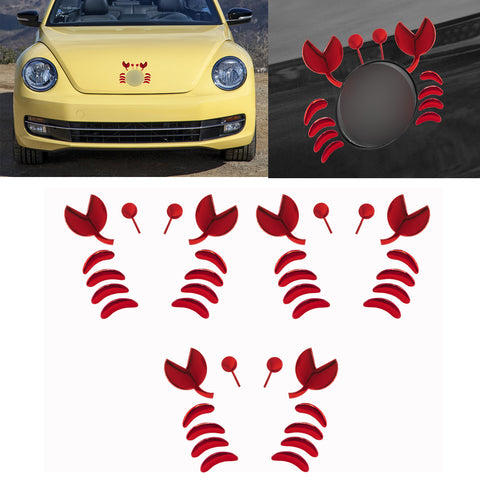 1pc x 3D Silver Chrome Devil Demon Sticker Decal Auto Car Emblem Decal Decoration