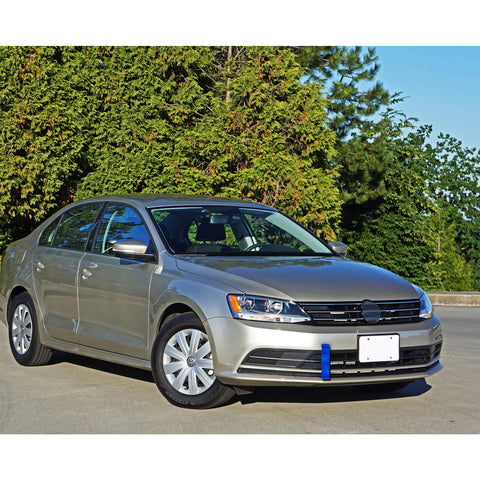 Blue / Black / Red JDM Style Tow Hole Adapter with Towing Strap for Volkswagen Jetta MK6 2011-2018