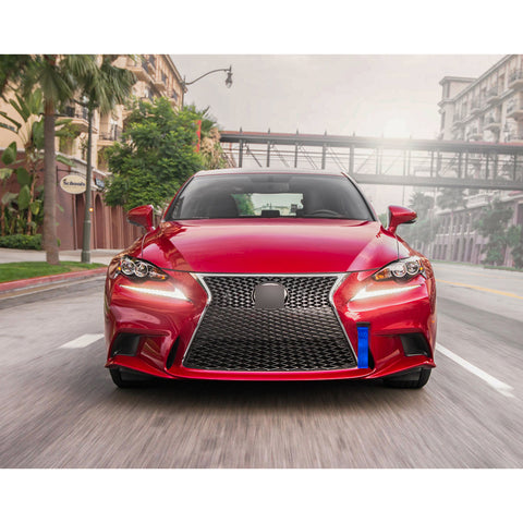 Blue / Black / Red JDM Style Tow Hole Adapter with Towing Strap for Lexus IS CT RC RX GS ISF