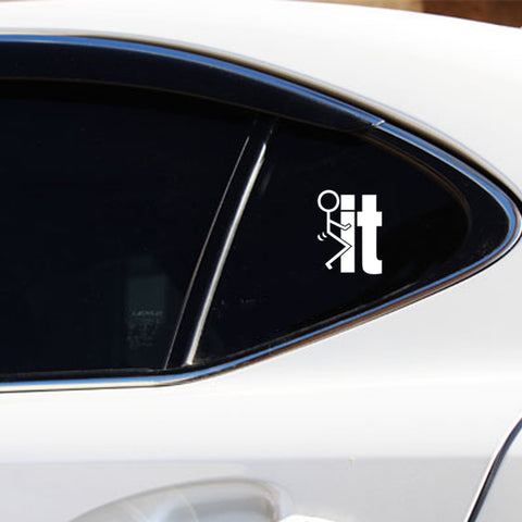 Xotic Tech F*ck-It Funny JDM Sticker Decal Vinyl Graphic for Cars Bumper Window Trucks Vans Walls Laptop 4" x 5"
