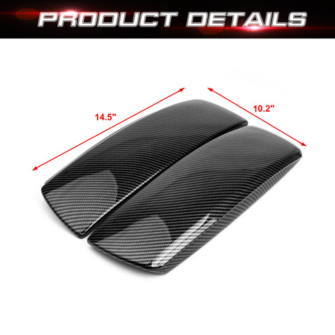 Xotic Tech Carbon Fiber Color Car Interior Center Armrest Box Cover, Console Storage Box Trim Protect Covers Compatible with BMW X5 E70 2007-2013 X6 E71 2008-2014
