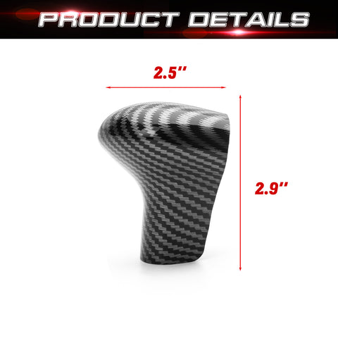 ABS Carbon Fiber Car Interior Center Console Gear Shift Knob Cover Molding Trim for Audi A4 A5 A6 A7 Q7 2012-2016