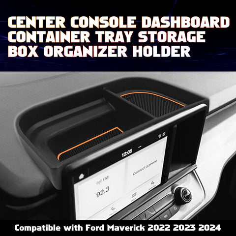 Car Behind Dashboard Screen Storage Organizer Tray For Ford Maverick 2022 2023 2024