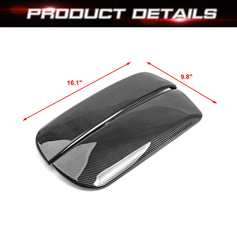 Xotic Tech Carbon Fiber Color Car Interior Center Armrest Box Cover, 2PCS Console Storage Box Protect Armrest Covers Trim Accessories Compatible with BMW X5 F15 F85 2014-2018 X6 F16 F86 2015-2019