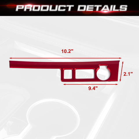 x xotic tech Front Cigarette Lighter Socket USB Outlet Panel Cover Trim Car Accessories Compatible with Toyota Highlander XLE LE L XSE Limited Platinum 2020-up