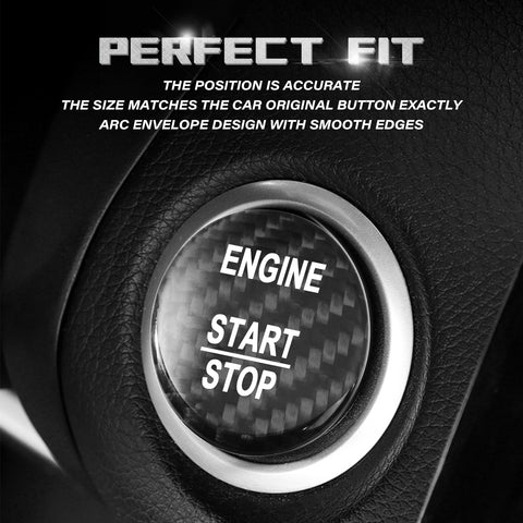 Genuine Carbon Fiber Ignition Start Stop Button Trim For Mercedes B C E S G CL SL ML GL CLA CLS GLA GLC GLK GLE GLS Class W176 W246 W205 X253 X156 C117