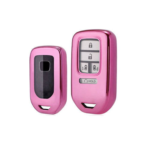 TPU Pink Shockproof Smart Key Fob Holder For Honda Honda CR-V CR-V FIT Civic
