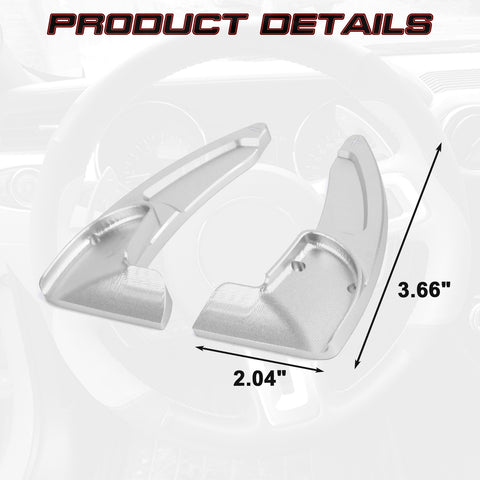 Black Forged ABS Paddle Shifter Extension For Dodge Charger Chrysler 300 2015-21