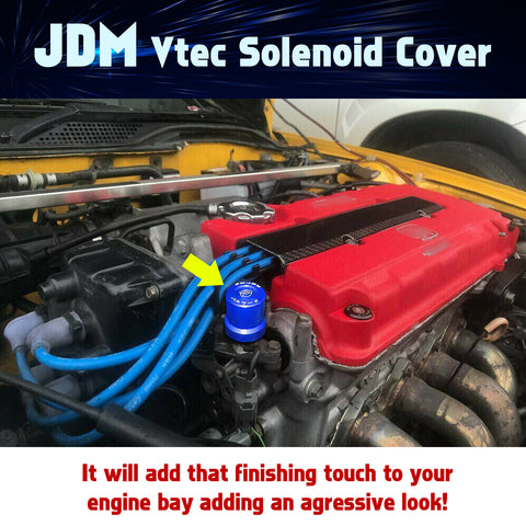 JDM Style VTEC Solenoid Valve Cover Cap For Honda Civic B/D/H-series VTEC Engine