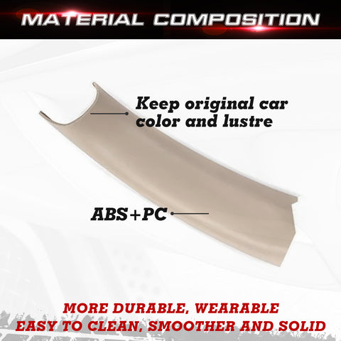 x xotic tech Car Inner Door Handle Covers, 1PC Front Passenger Side Door Pull Handle Cover Trim Compatible with BMW X3 F25 2010-2016, BMW X4 F26 2014-2017