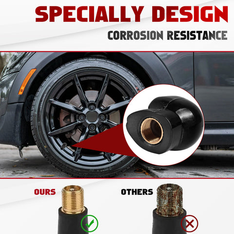 Skull Style Tire Stem Valve Caps Wheel Valve Covers Car Dustproof Tires Cap 8pcs