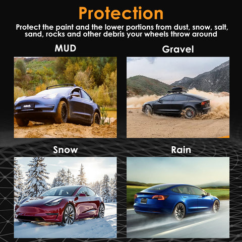 Mud Flaps Splash Guards Fender Accessories For Tesla Model Y Juniper 2025 2026