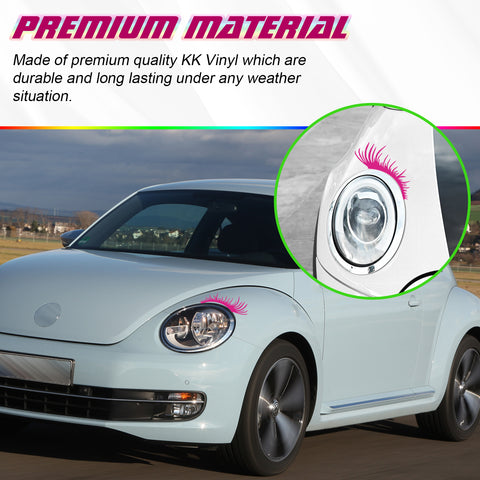 Xotic Tech CarLashes Car Headlight Eyelashes Stickers Fashion Fake Cute Decal Universal for Car Truck Headlamp Headlight