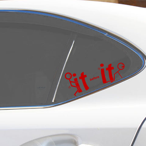 Xotic Tech Fu-ck It Before It Funny JDM Sticker Decal Vinyl Graphic for Cars Bumper Window Trucks Vans Walls Laptop " x 7"