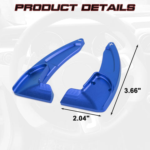 Black Forged ABS Paddle Shifter Extension For Dodge Charger Chrysler 300 2015-21