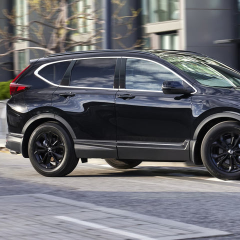 x xotic tech Pillar Post Side Door Window Cover Trim Pre-Cut Molding, Compatible with Honda CRV 2017-2022 (Glossy Black)