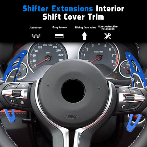 Aluminum Paddle Shifter Extension Decor Cover For BMW M2 M3 M4 M5 M6 Accessories