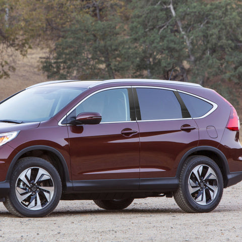 x xotic tech Pillar Post Side Door Window Cover Trim Pre-Cut Molding, Compatible with Honda CRV 2012-2016 (Glossy Black)