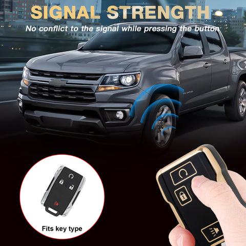 2X White TPU Full Cover Smart Key Fob Cover For Chevy Colorado Silverado Tahoe