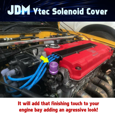 JDM Style VTEC Solenoid Valve Cover Cap For Honda Civic B/D/H-series VTEC Engine