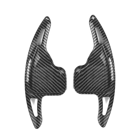 Carbon Fiber Black Steering Wheel Paddle Shifter Extension Kit For BMW X1 X4 X5