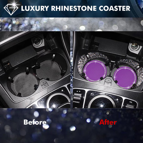 2.75 Inch Silicone Bling Car Cup Holder Insert Coaster Auto Interior Accessories