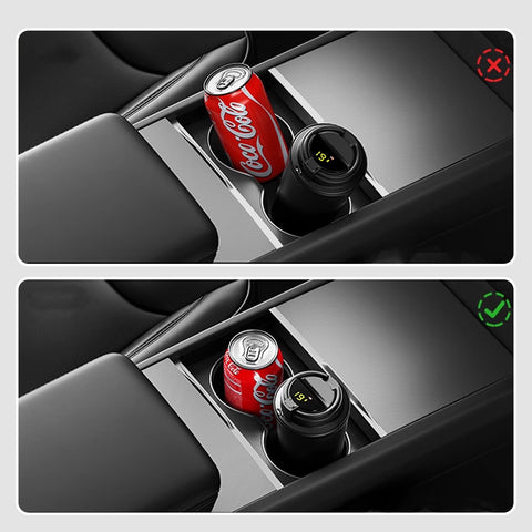 Center Console Dual Water Cup Holder Insert For Tesla Refresh Model 3 Model Y