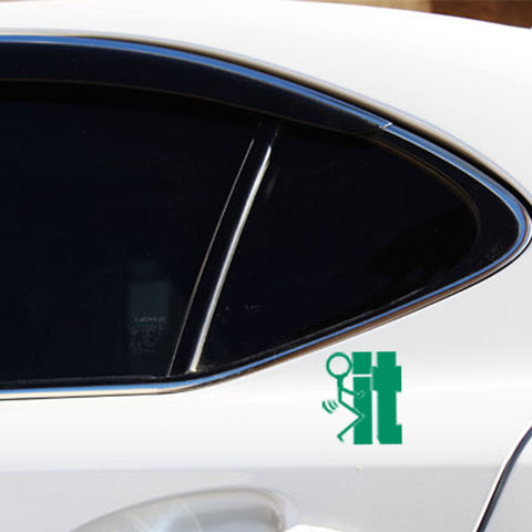 Xotic Tech F*ck-It Funny JDM Sticker Decal Vinyl Graphic for Cars Bumper Window Trucks Vans Walls Laptop 4" x 5"