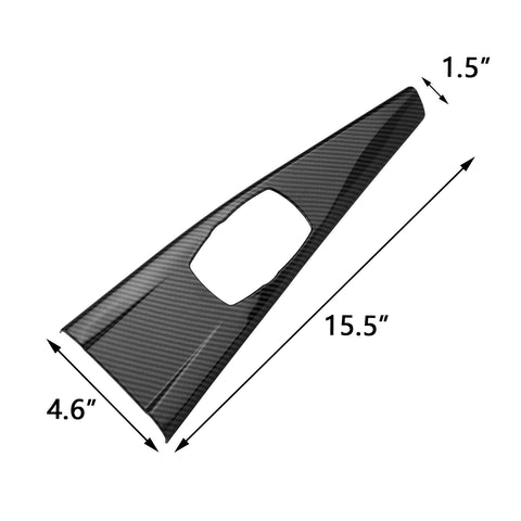 Carbon Fiber Style Armrest Box Multimedia Gear Panel Cover For BMW 3 4 Series