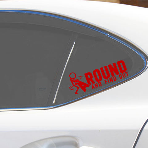 Xotic Tech FAFO Funny JDM F*ck Around and Find Out Sticker Decal Vinyl Graphic for Cars Bumper Window Trucks Vans Walls Laptop 3" x 7"