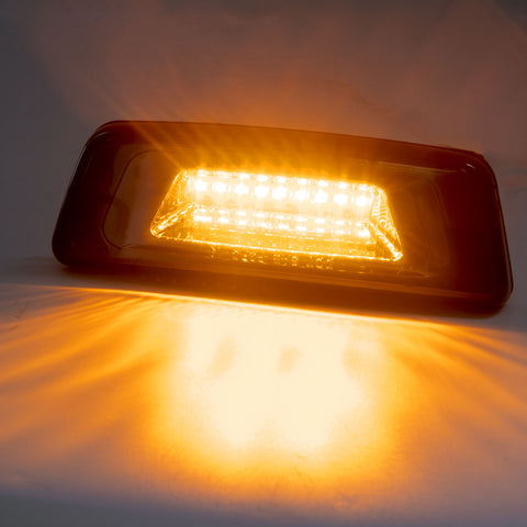 Clear Lens Chrome Amber LED Wheel Fender Side Marker Light Truck Signal Lamps For Kenworth T680 T700 T880 Peterbilt 567 Set-Back Axle models