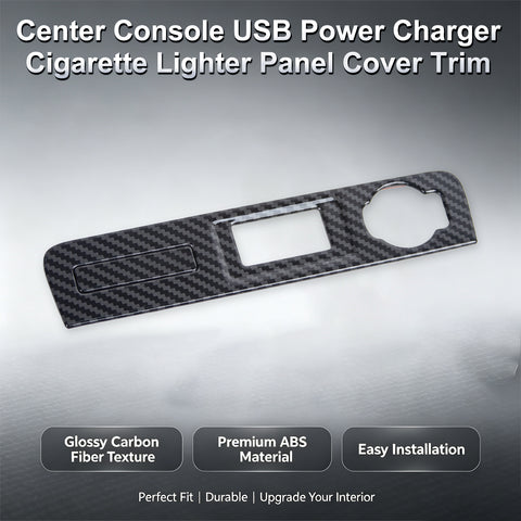 Wood/Carbon Look Console USB Port Charger Switch Panel Cover For Honda CRV 2023+