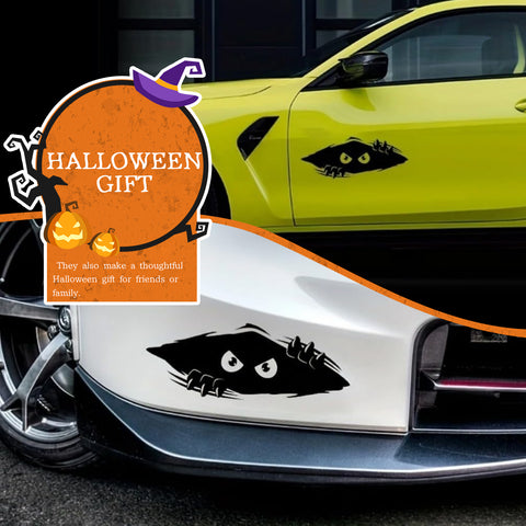 11x4.25 Inches Large Vinyl Car Peeking Monster Bumper Sticker for Cars, Trucks