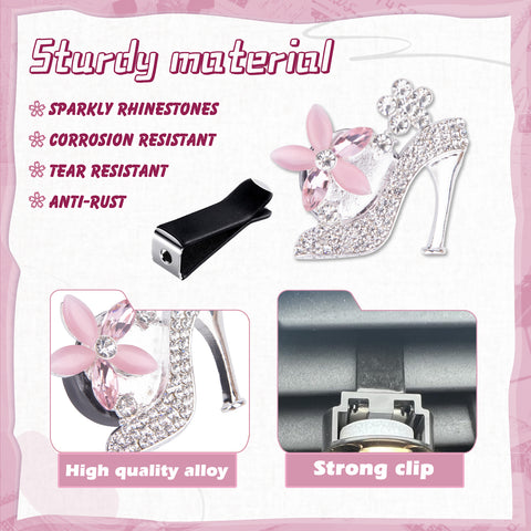 Bling Car Air Fresheners Rhinestone Diffuser Vent Clips Decor Universal Fit
