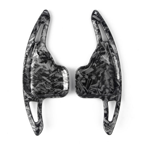 Black Forged Style Steering Wheel Paddle Shifter Extension Kit For BMW X1 X4 X5