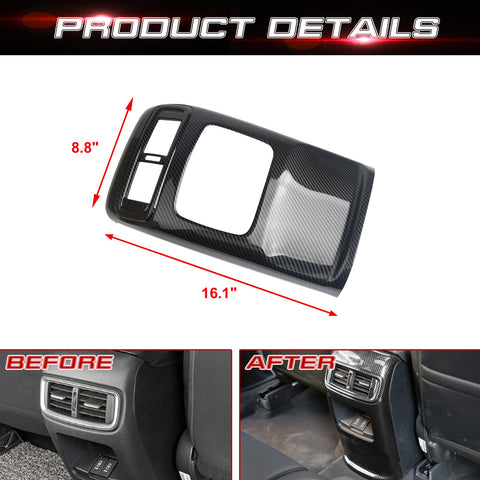 Carbon Fiber Pattern Rear Air Vent Molding Cover Trim For Honda CR-V 2017-2022