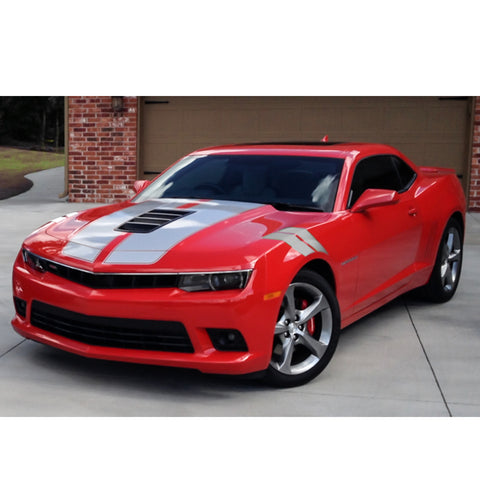 Blue Roll Front Hood Hash Mark Fender Racing Rally Stripes Sticker Vinyl Decal