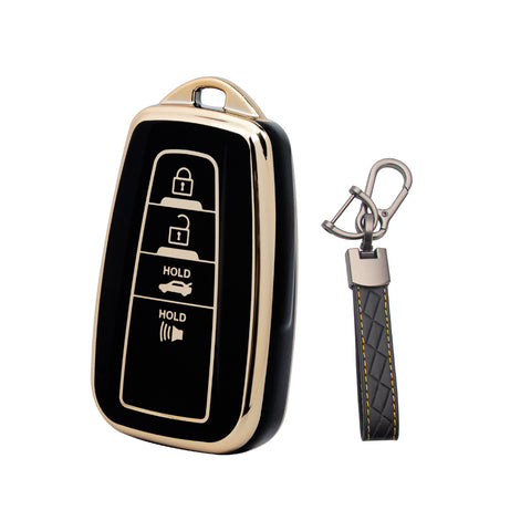 Green TPU Full Seal Remote Control Key Fob Cover For Toyota Camry C-HR 2018-UP